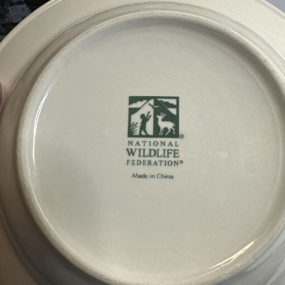 2- National Wildlife Federation Hummingbird Series Rim Soup Bowls 8.5 In - Picture 4 of 4